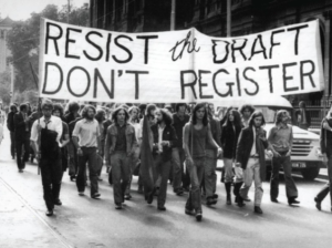 1960s-era US anti military draft protest