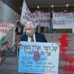BREAKING: Activists Cover Israeli Consulate Steps in Toronto with River of "Blood"